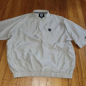 FOOTJOY GOLF MENS 1/4  Windbreaker Jacket Top Packable L Pullover members Guest